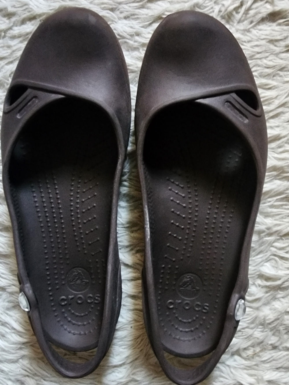 Crocs Women's Brown Slip-On Ballet Flats